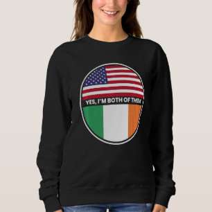 Ja, jag är båda två i Irland Flagga T Shirt