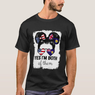 Ja Jag Är Båda Två USA Turks- och Caicosöarna Mix T Shirt