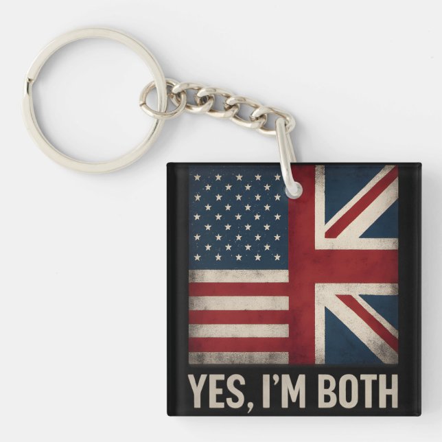 Ja, jag är både amerikanska och brittiska flaggor  (Framsidan)