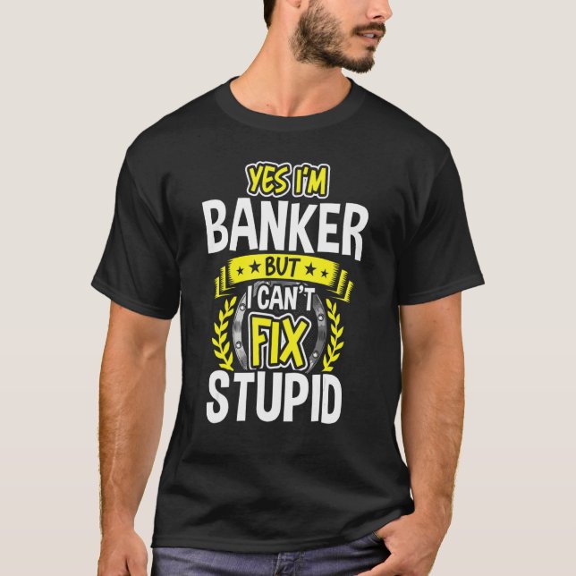 Ja, jag är Banker T Shirt (Framsida)