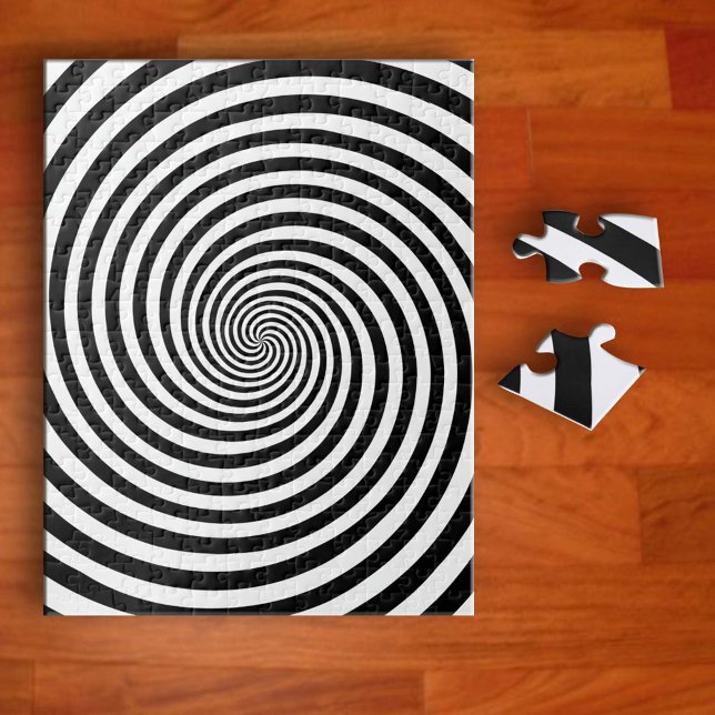 Ja, jag är Crazy Hypnosis Jigszle Puzzle Pussel (Watch as the spiral comes to life! Dive into the crazy fun with this jigsaw puzzle! )