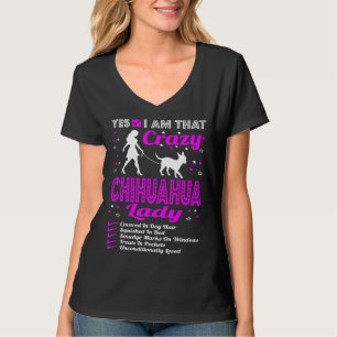 Ja, jag är den där Crazy Chihuahua Hund T Shirt