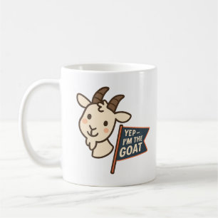Ja, jag är den största Söt Rolig Design för Gethuv Kaffemugg