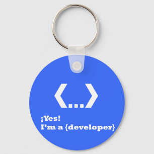Ja....Jag är {Developer} (Llavero) Nyckelring