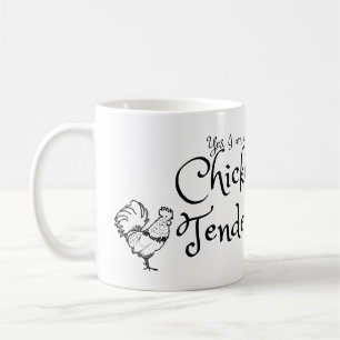 Ja, jag är en Chickanbudsinfordran med Tupp-kontur Kaffemugg