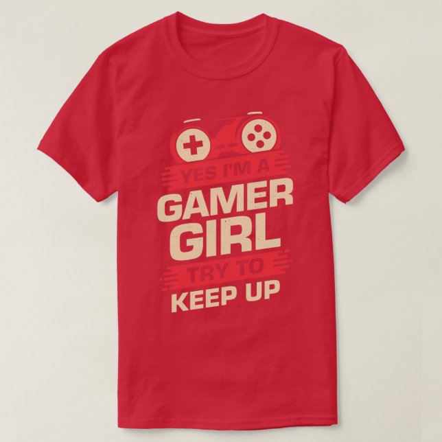 Ja, jag är en flicka som försöker Behålla upp T Shirt (Design framsida)
