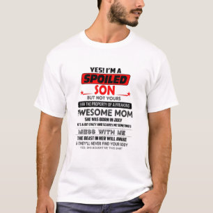 Ja, jag är en förstörd son t shirt