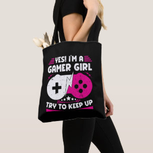 Ja, jag är en Gamer Girl Funny Video Gamer Gaming Tygkasse