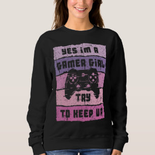 Ja, jag är en Gamer Girl Funny Video Girl Gamer Ga T Shirt