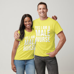 JA, JAG ÄR EN MALE NURSE T-shirts