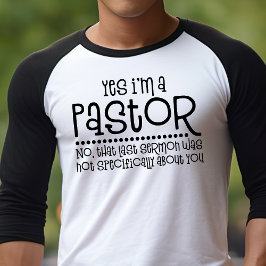 Ja, jag är en pastor Funny Christian T Shirt
