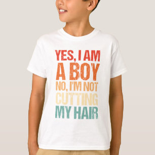 Ja, jag är en pojke. Nej, jag skär inte manar. T Shirt