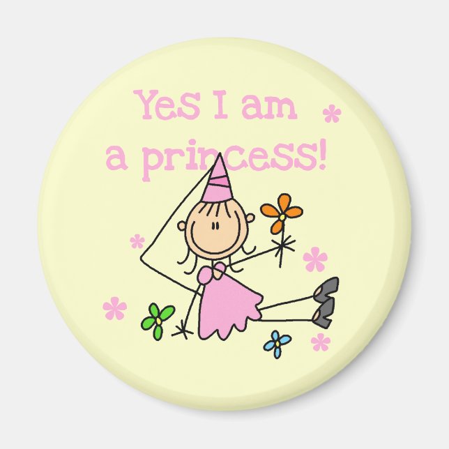 Ja, jag är en prinsessa magnet (Framsidan)