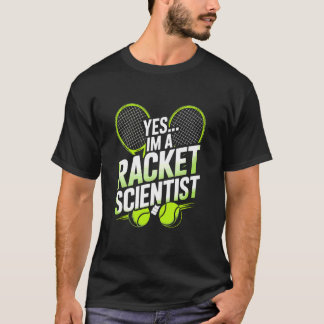 Ja, jag är en racketscientist, tennisspelande mamm t shirt