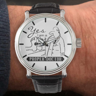 Ja, jag är en riktig Doktor. Armbandsur