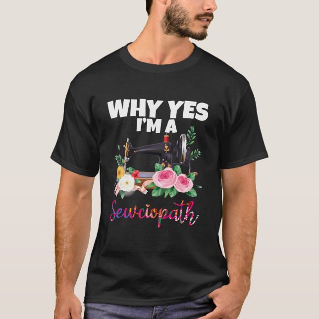 Ja, jag är en sjöfågel som seglar Maskin T Shirt (Framsida)