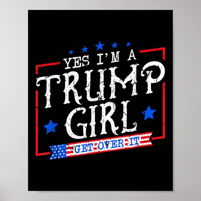Ja, jag är en trump-flicka som får över det ger fö poster (Framsidan)