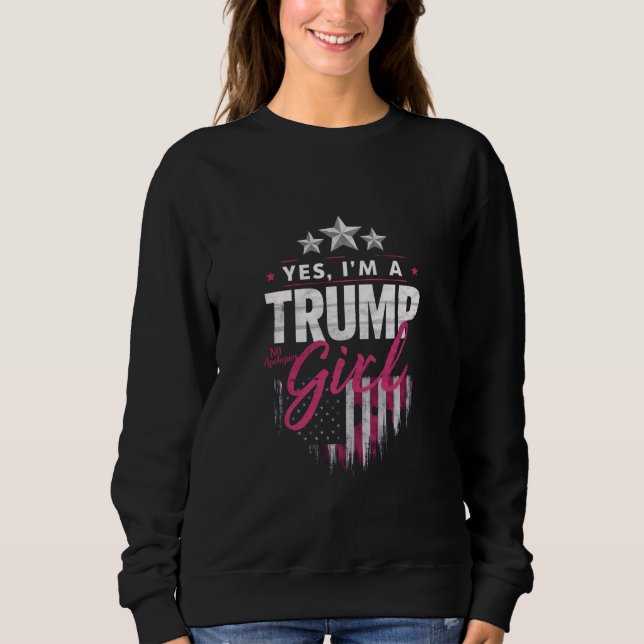 Ja, jag är en trump Girl No Apologies 2024 Val T Shirt (Framsida)