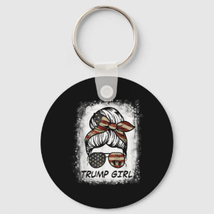 Ja, jag är en trumpflicka som kommer över det - Tr Nyckelring