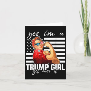 Ja, jag är en trumpflicka som kommer över trumpen kort