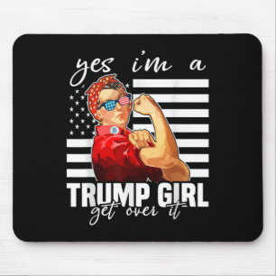 Ja, jag är en trumpflicka som kommer över trumpen musmatta