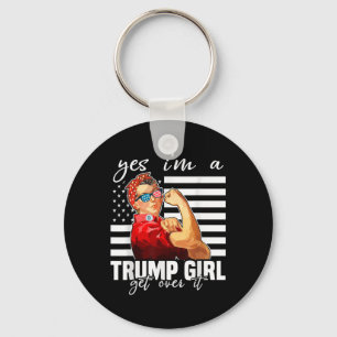 Ja, jag är en trumpflicka som kommer över trumpen nyckelring