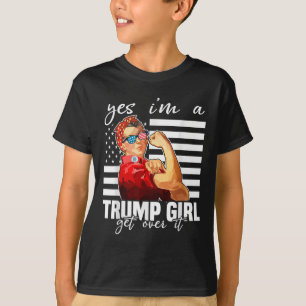 Ja, jag är en trumpflicka som kommer över trumpen t shirt