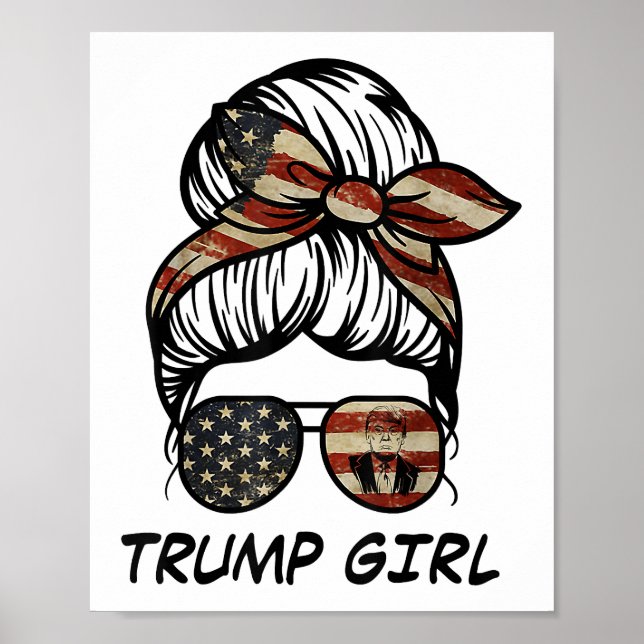 Ja, jag är en trumpflicka som tar över den - Trump Poster (Framsidan)