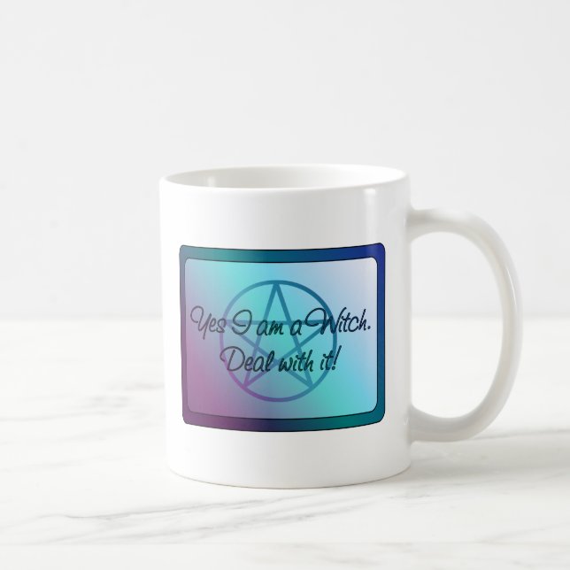Ja, jag är en Witch! Ta hand om det! Kaffemugg (Höger)
