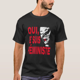 Ja, jag är feminist, för engagerad manar och kvinn t shirt