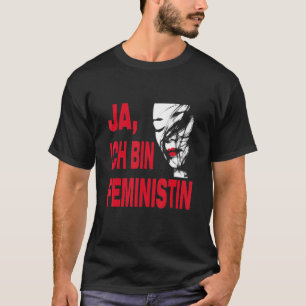 Ja, jag är feminist för engagerade manar och kvinn t shirt