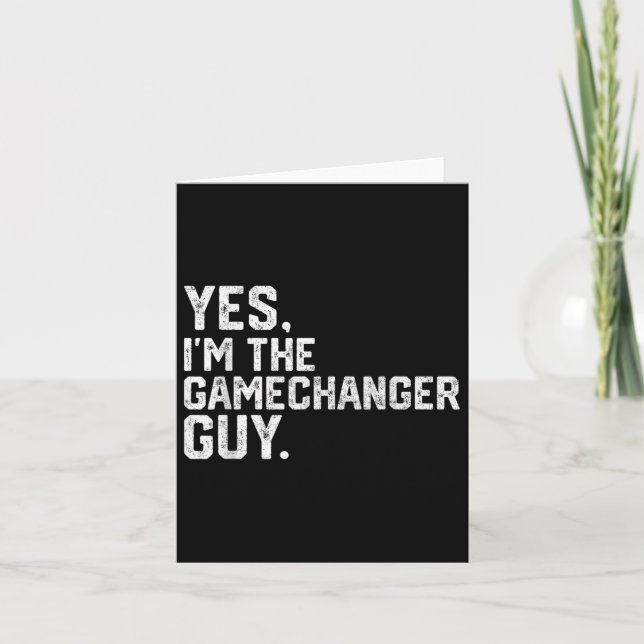 Ja, jag är Gamechanger Guy Funny Baseball Kort (Framsida)