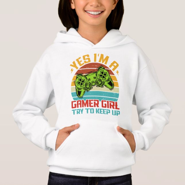Ja, jag är Gamer Girl T Shirt (Framsida)