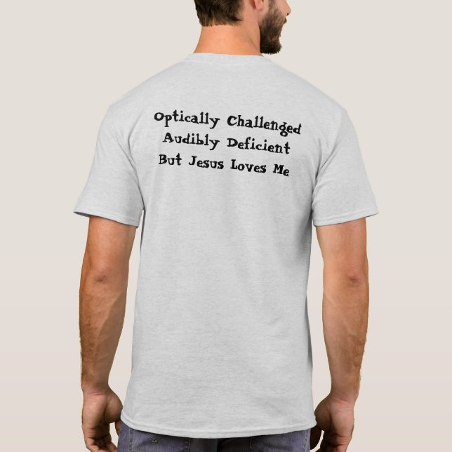 Ja, jag är handikappad t shirt (Baksida)