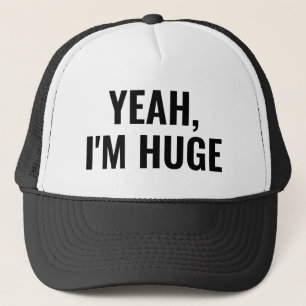 Ja, jag är Huge Funny Black White Manar Slogan Keps