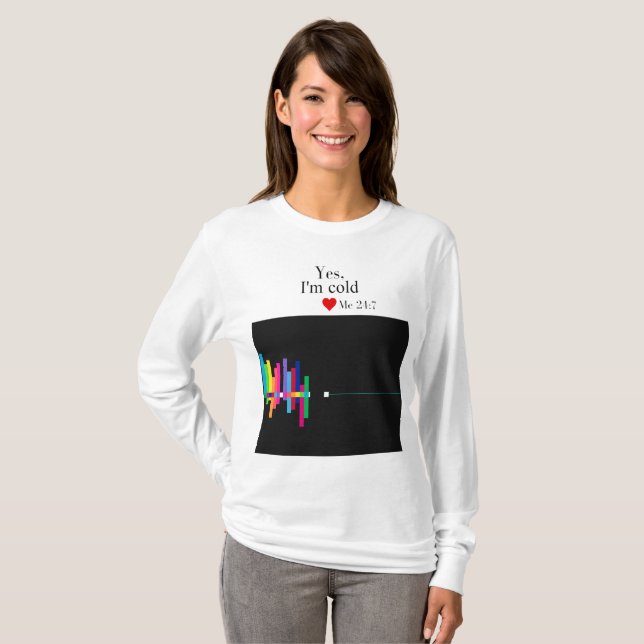 Ja, jag är kall t shirt (Hel framsida)