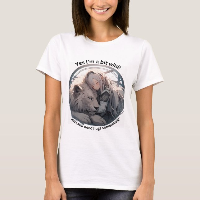 Ja, jag är lite vild! t shirt (Framsida)