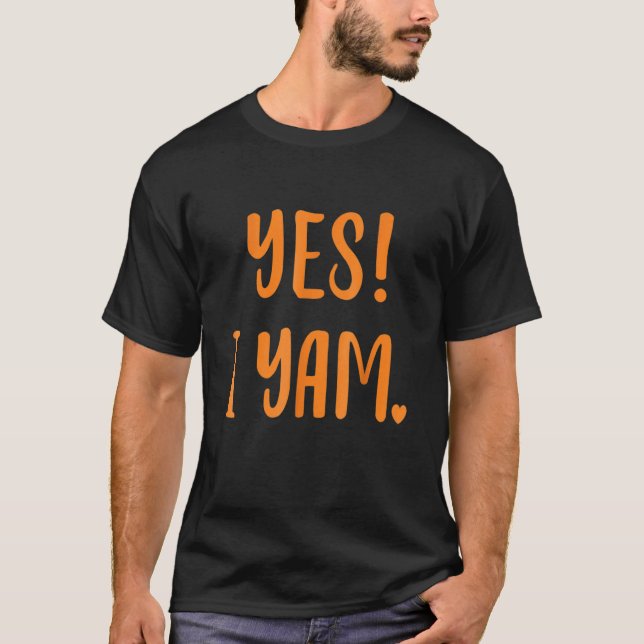 Ja, jag är min sötpotatis för matchande par än t shirt (Framsida)