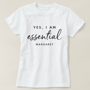 Ja, jag är mycket viktig personal på frontlinjen t shirt