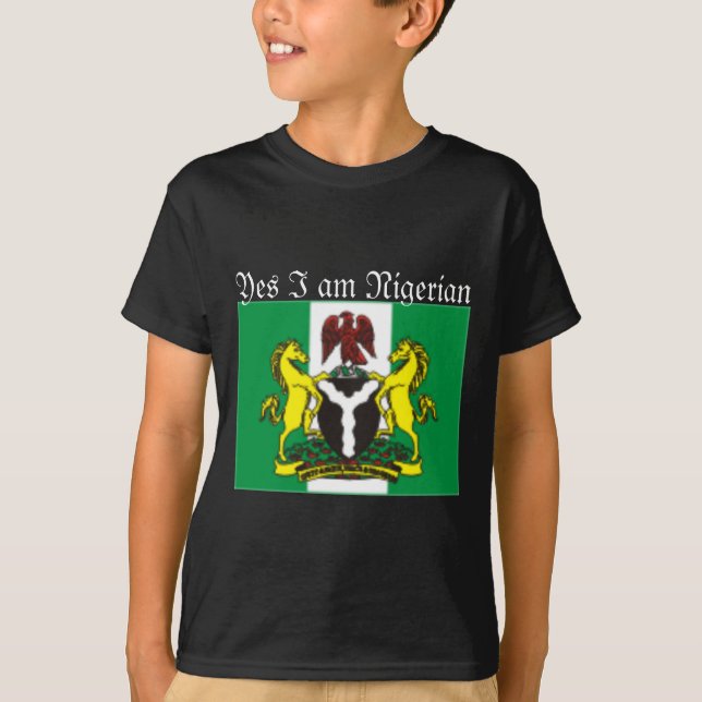 Ja, jag är nigeriansk T-shirt (Framsida)