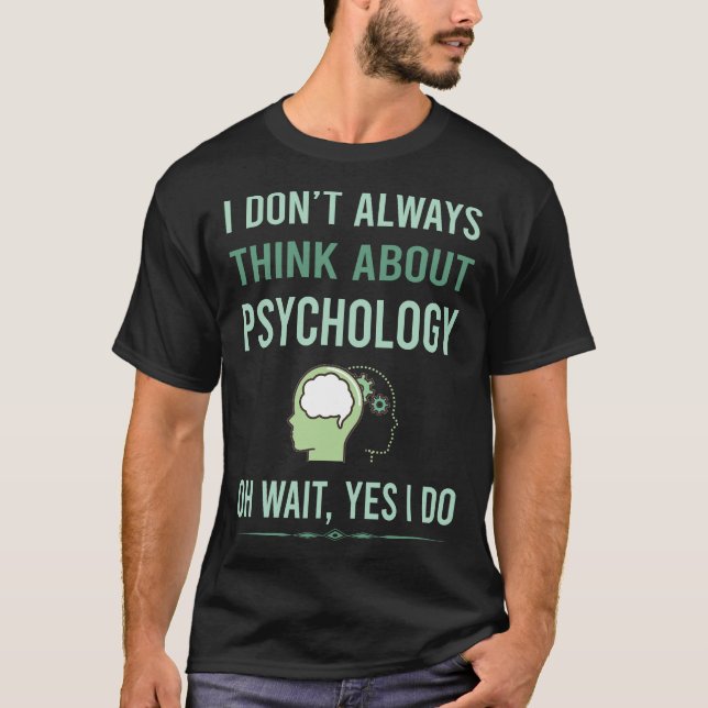 Ja, jag är psykolog t shirt (Framsida)
