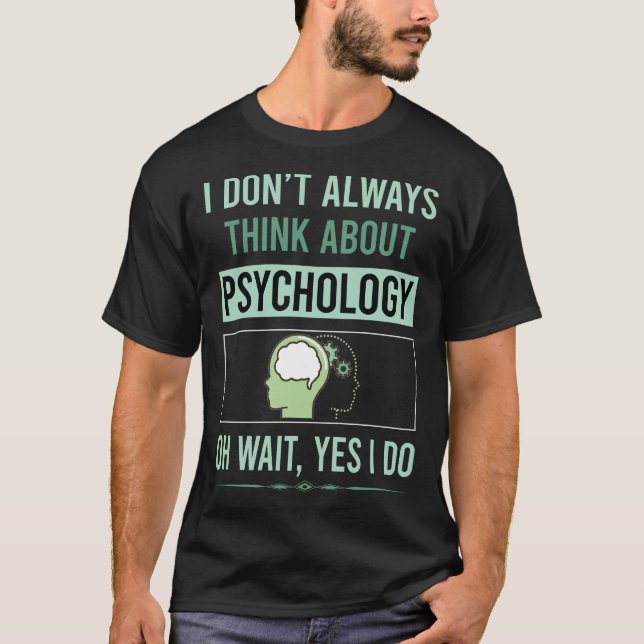 Ja, jag är psykolog t shirt (Framsida)