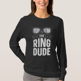 Ja, jag är Ring, Ring Bearer Bröllop T Shirt