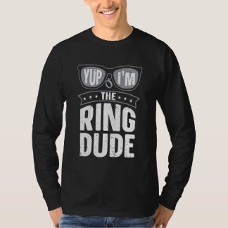 Ja, jag är Ring, Ring Bearer Bröllop T Shirt