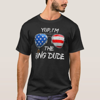 Ja jag är ringbäraren bröllopsfest brudgum t shirt