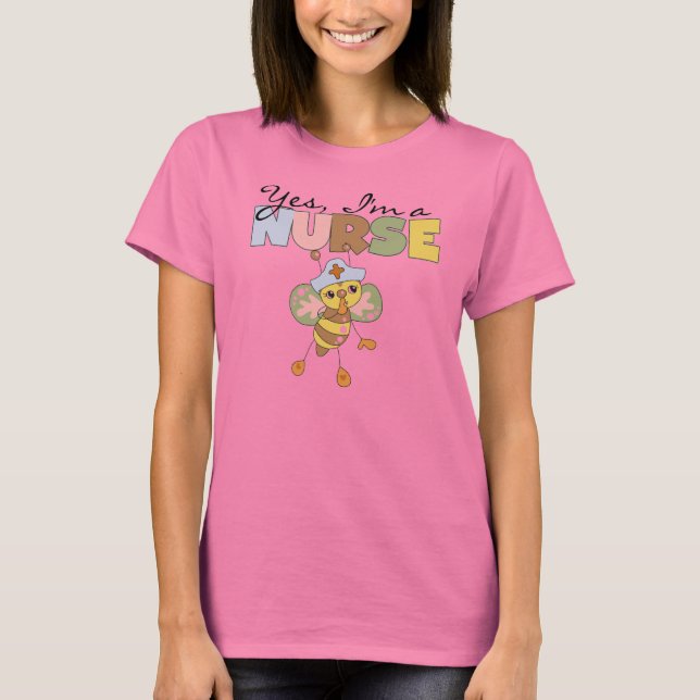 Ja, jag är sjuksköterskor T-shirts och gåvor (Framsida)