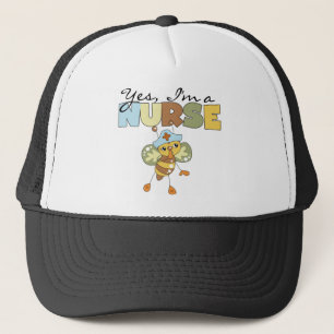 Ja, jag är sjuksköterskor T-shirts och gåvor Keps