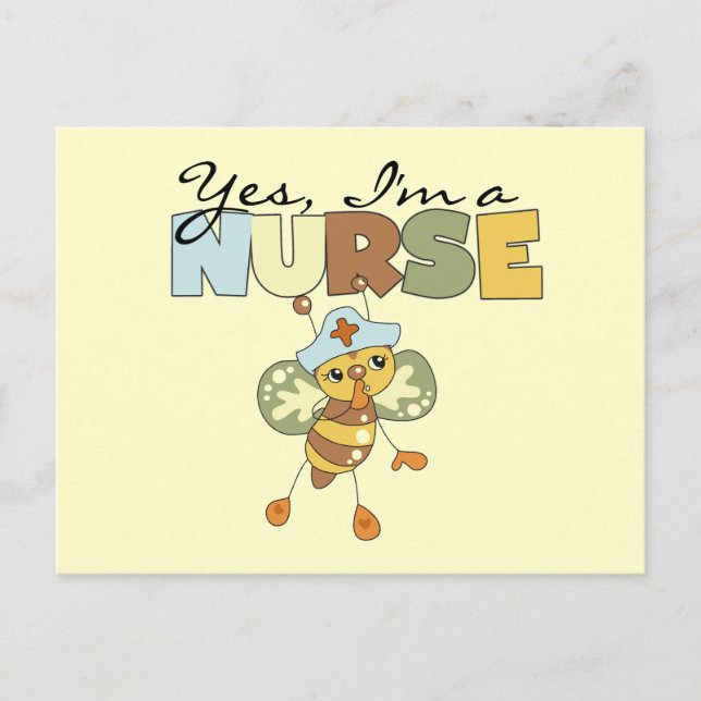 Ja, jag är sjuksköterskor T-shirts och gåvor Vykort (Framsida)