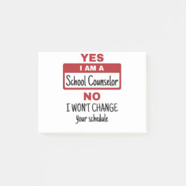 Ja, jag är skolrådgivare Ändra schema Post-it Block
