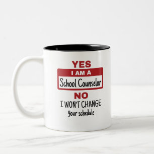 Ja, jag är skolrådgivare Två-Tonad mugg